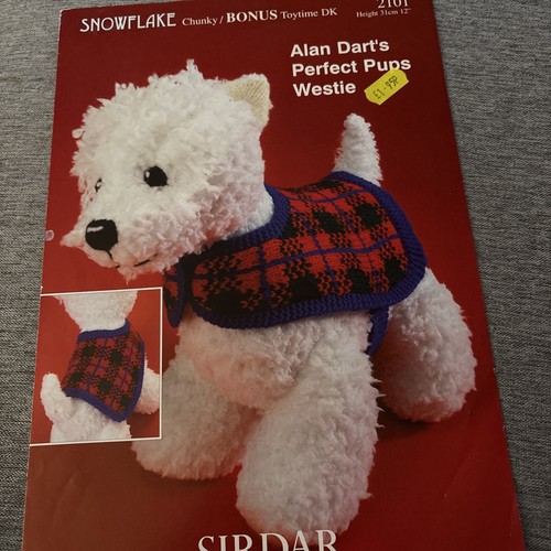Alan dart westie pup knitting - alan,